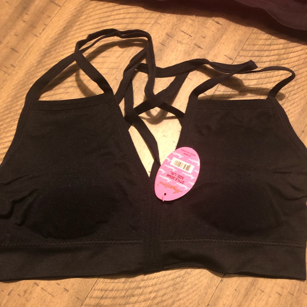 L/XL Sports Bra Black